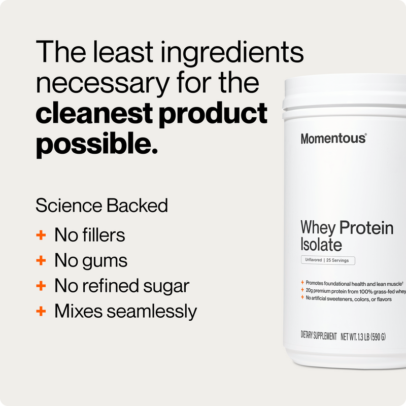 Load image into Gallery viewer, Momentous - Grass-Fed Whey Protein Isolate Powder
