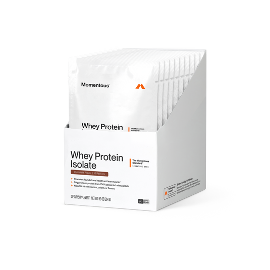 Momentous - Whey Protein Isolate 10-Travel Packs - Protein Supplements