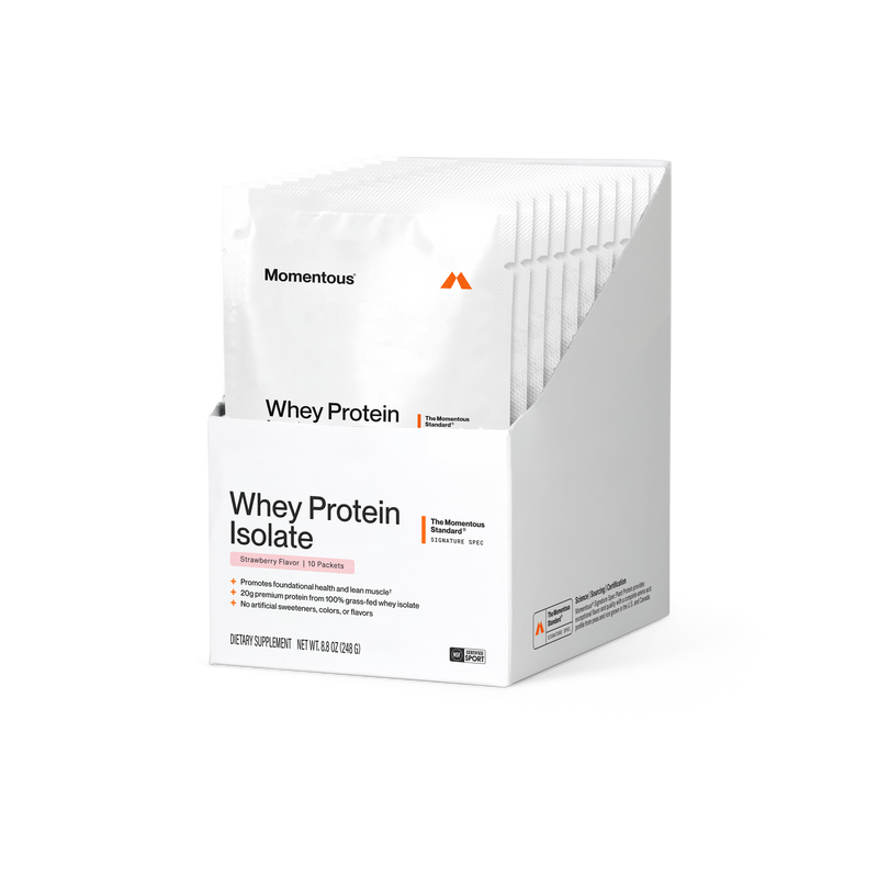 Load image into Gallery viewer, Momentous - Whey Protein Isolate 10-Travel Packs - Strawberry
