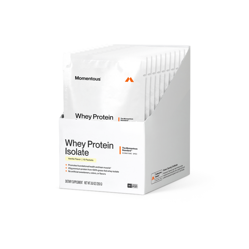 Load image into Gallery viewer, Momentous - Whey Protein Isolate 10-Travel Packs - Vanilla
