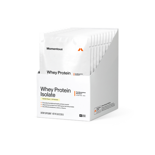 Momentous - Whey Protein Isolate 10-Travel Packs - Vanilla