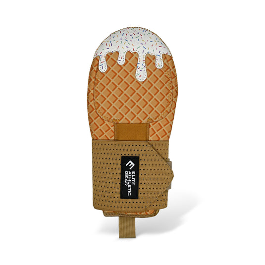 Elite Athletic Gear - White Ice Cream Sliding Mitt