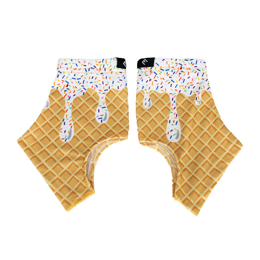 Elite Athletic Gear - White Ice Cream Cleat Covers