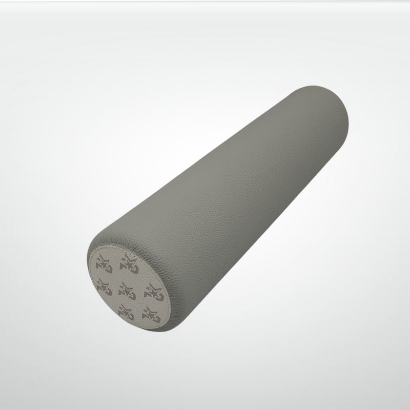 Load image into Gallery viewer, I AM Leather-Wrapped Cork Stretching and Massage Roller

