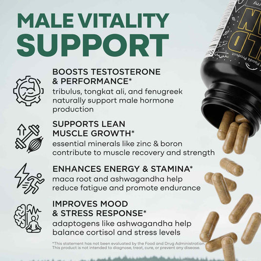 Wild Foods - Wild Man Herbal Stack - Vitamins & Supplements