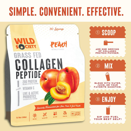 Wild Society Nutrition - Grass Fed Collagen Peptide