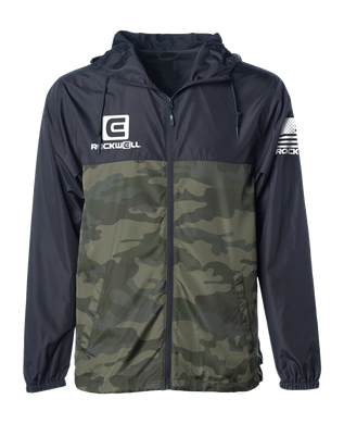Rockwell Time - Windbreaker (Black/Green Camo)