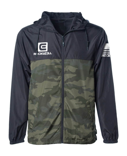 Rockwell Time - Windbreaker (Black/Green Camo)