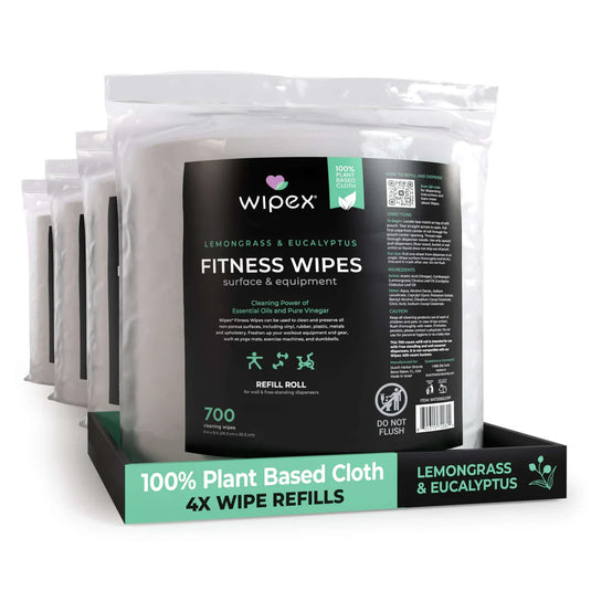 Wipex Co. - Natural Fitness Equipment Wipes 700ct Bulk Gym Refill Roll