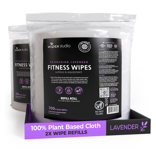 Wipex Co. - 700 Plant-Based Gym Wipes Bulk Refill Roll | Natural Fitness Equipment Wipes