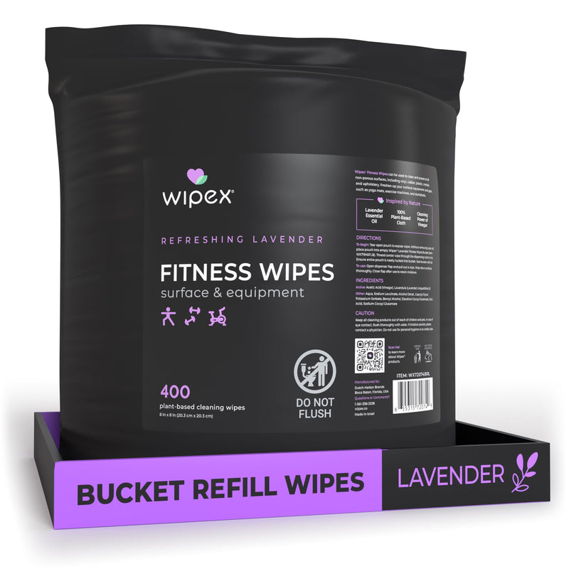 Load image into Gallery viewer, Wipex Co. - 400 Yoga Mat Wipes | Natural | Plant-based | For Fitness &amp; Yoga Gear, Chiropractic, Massage Tables
