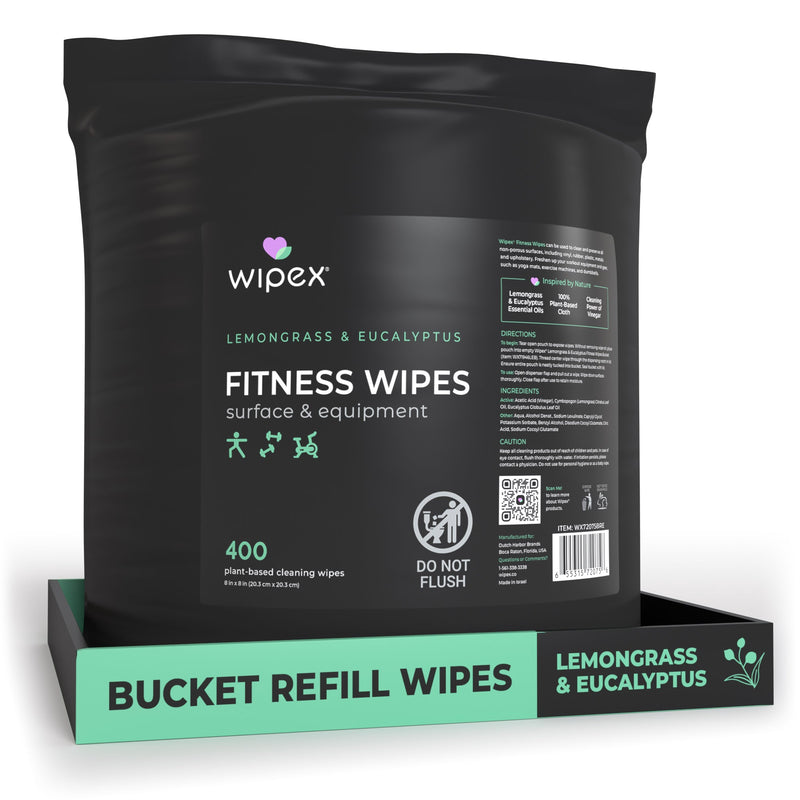 Load image into Gallery viewer, Wipex Co. - 400 Yoga Mat Wipes | Natural | Plant-based | For Fitness &amp; Yoga Gear, Chiropractic, Massage Tables

