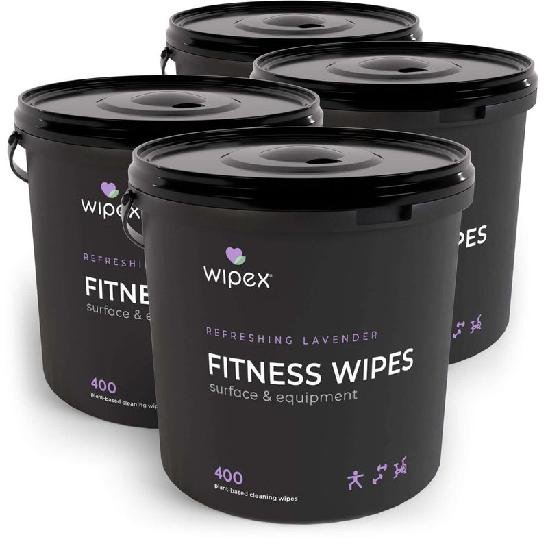 Load image into Gallery viewer, Wipex Co. - 400ct Natural Gym Wipes for Fitness Equipment | Portable Dispensing Bucket or Refill | Plant-Based
