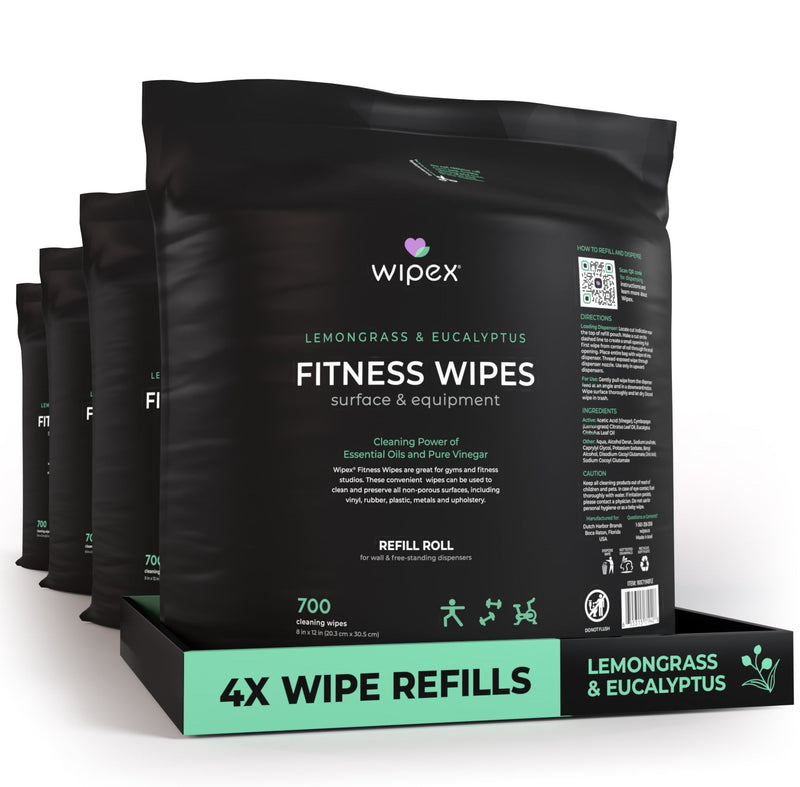 Load image into Gallery viewer, Wipex Co. - Natural Fitness Equipment Wipes 700ct Bulk Gym Refill Roll
