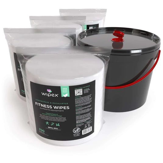 Wipex Co. - Natural Fitness Equipment Wipes 700ct Bulk Gym Refill Roll