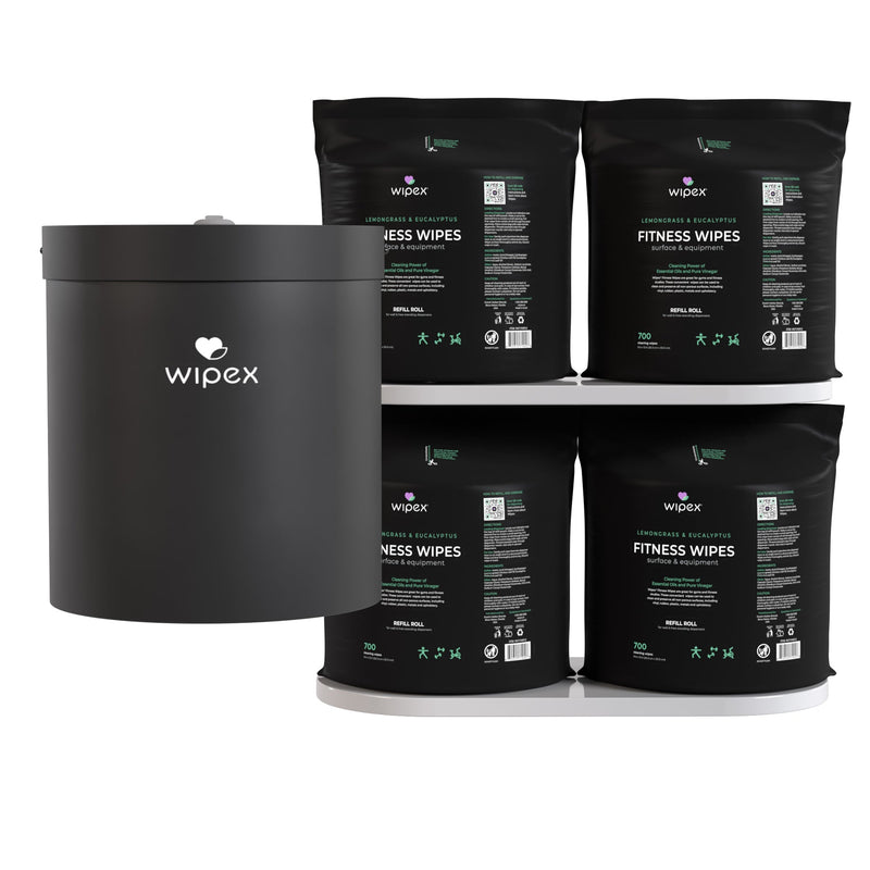 Load image into Gallery viewer, Wipex Co. - Wipex Natural Fitness Equipment Wipes 700ct Bulk Gym Refill Roll
