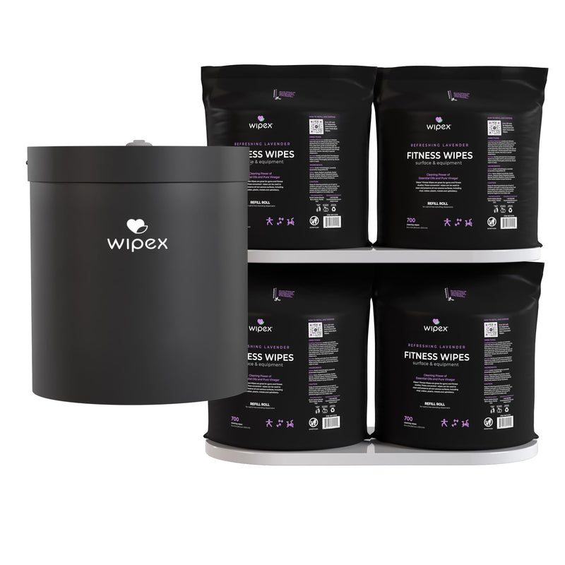 Load image into Gallery viewer, Wipex Co. - Wipex Natural Fitness Equipment Wipes 700ct Bulk Gym Refill Roll
