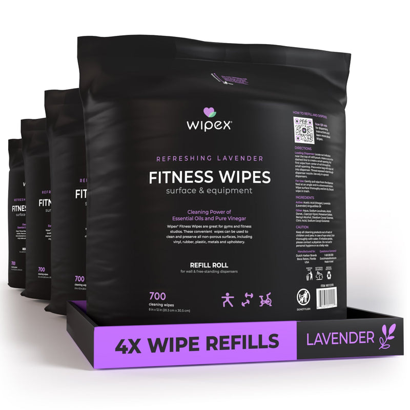 Load image into Gallery viewer, Wipex Co. - Wipex Natural Fitness Equipment Wipes 700ct Bulk Gym Refill Roll
