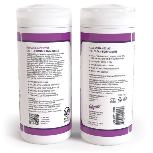 Wipex Co. - Natural Yoga Mat Wipes | Soft, Plant-Based, Infused With Essential Oils