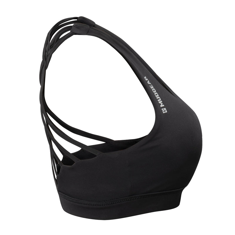 Load image into Gallery viewer, MudGear - Women's Performance Sports Bra with Pockets (Black)
