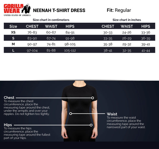Gorilla Wear - Neenah T-Shirt Dress - Black