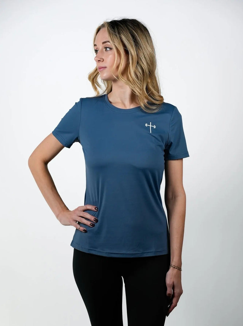 Load image into Gallery viewer, HolStrength - Women's Proverbs 31:25 Performance Tee
