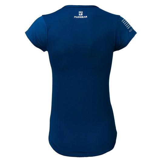 Women's Fitted Performance Shirt - Short Sleeve (Navy)