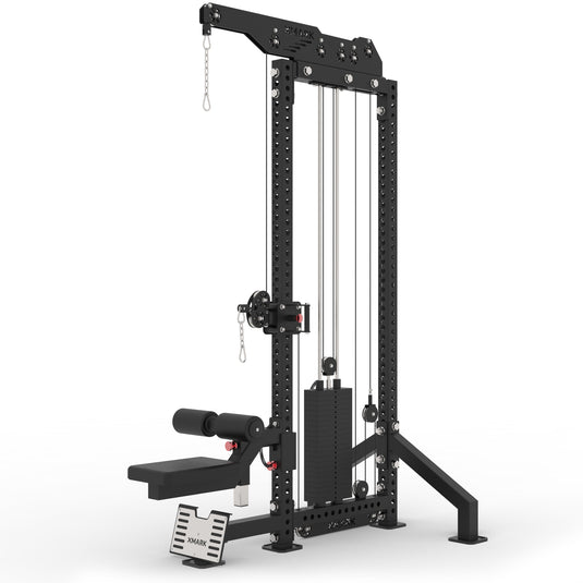 XMARK - Commercial Lat Pulldown and Low Row Single Stack Functional Trainer