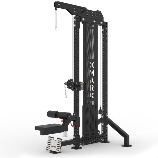 XMARK - Commercial Lat Pulldown and Low Row Single Stack Functional Trainer
