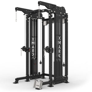 XMARK - Commercial Half Rack Functional Trainer with Lat Pulldown and Low Row