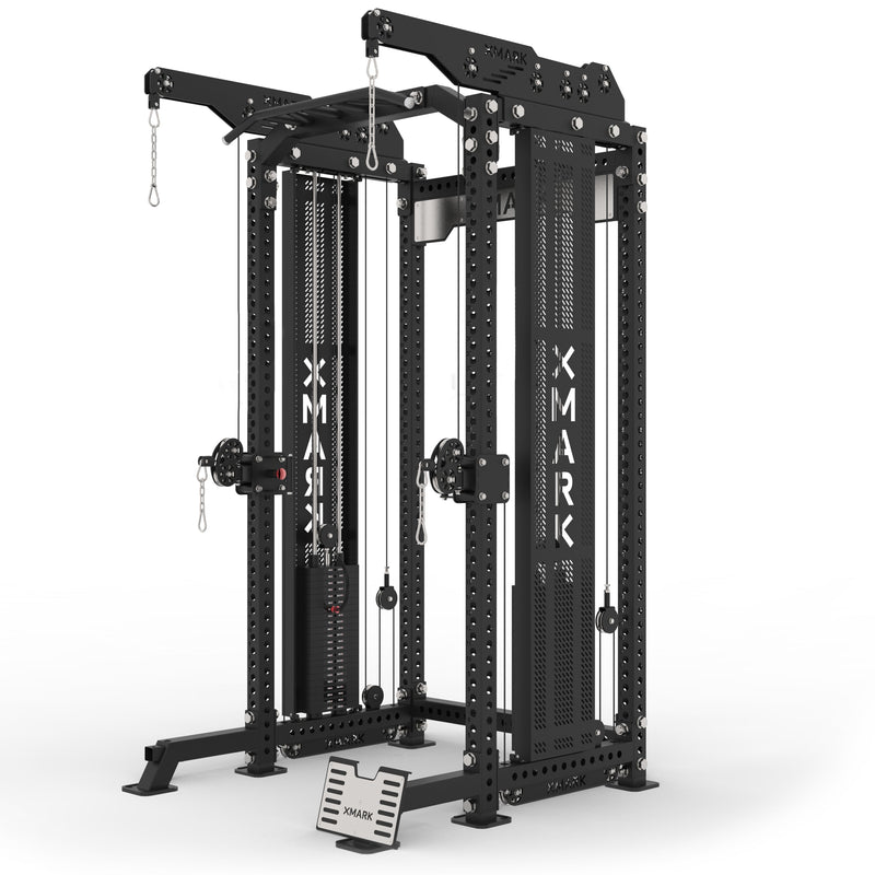 Load image into Gallery viewer, XMARK - Commercial Half Rack Functional Trainer with Lat Pulldown and Low Row
