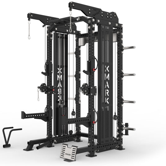 XMARK - Commercial Half Rack Functional Trainer, Dual 220-Pound Stacks
