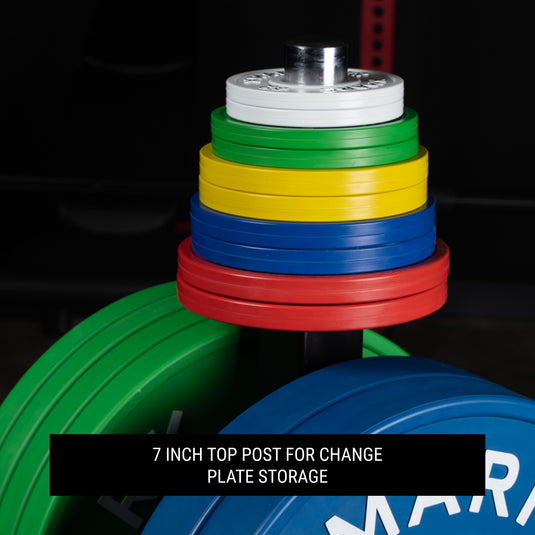 XMARK - Commercial Bumper Plate Tree on Castors with Dual Bar Holders