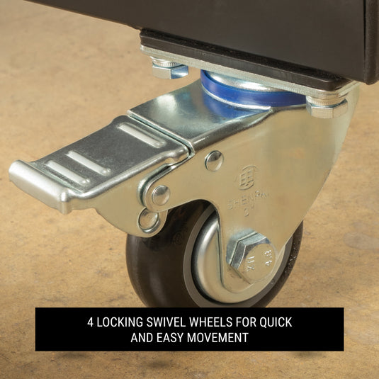 XMARK - Commercial Bumper Plate Tree on Castors with Dual Bar Holders