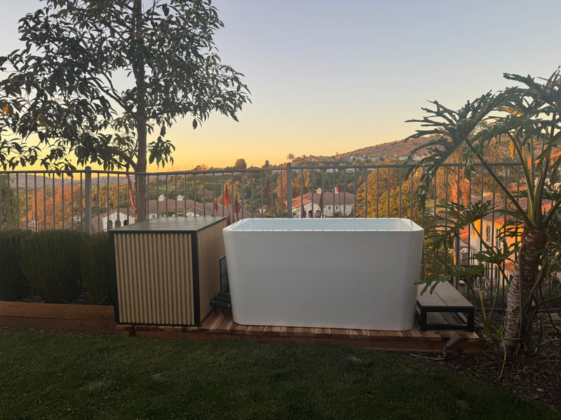 Load image into Gallery viewer, RevX Wellness - RevX Acrylic X Tub Cold Plunge + LUX High Performance Chiller and Filtration System
