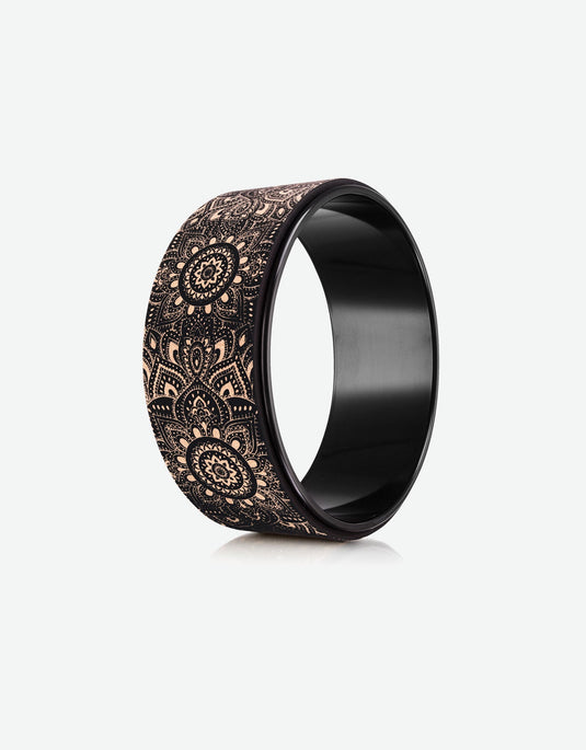 Yoga Design Lab - Yoga Wheel Cork Mandala Black
