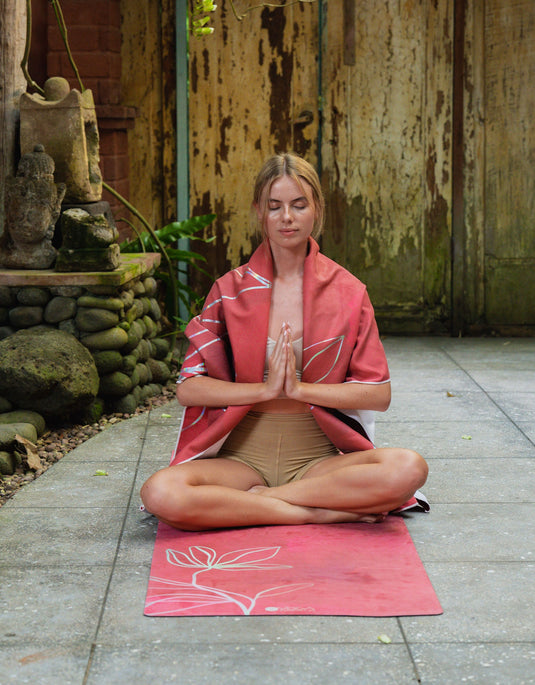 Yoga Design Lab - Yoga Mat Towel - Ultra-Grippy, Moisture Absorbing & Quick-Dry