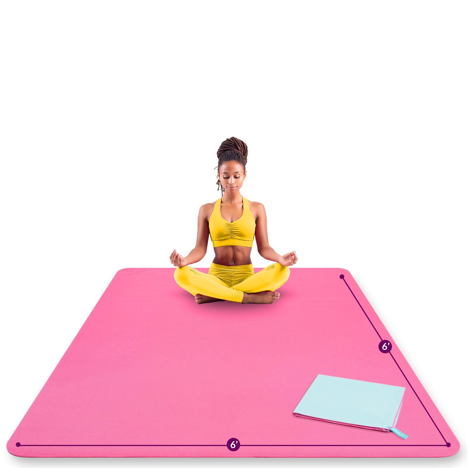 Large Yoga Mat 8mm Padding Non-Slip | ActiveGear – Living.Fit