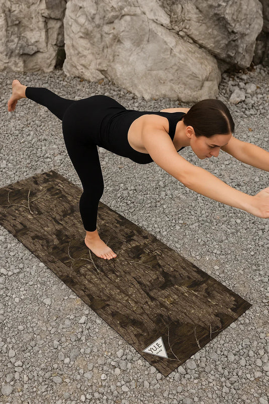 Yune Yoga - Yoga Mat | 6mm Thick | RealTree | Non-Slip | Eco Friendly | Yune Yoga | Timber Pattern