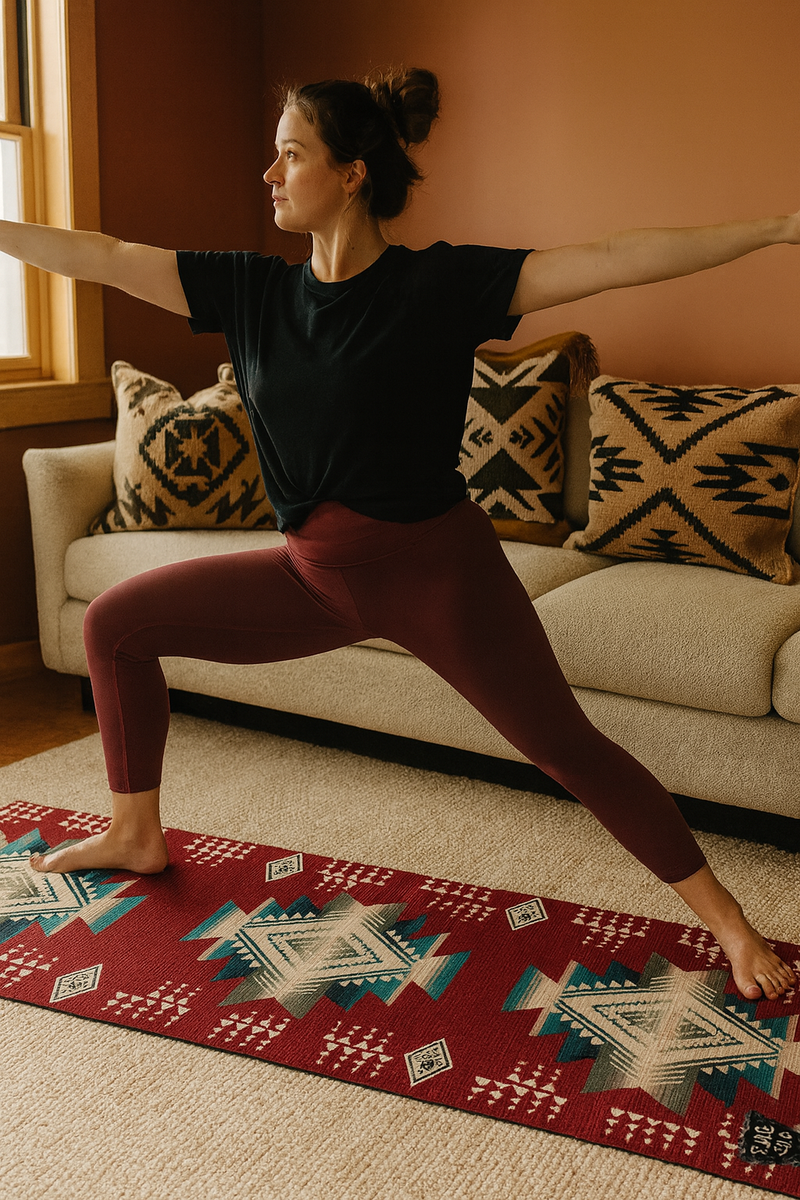 Load image into Gallery viewer, Yune Yoga - Yoga Mat | 6mm Thick | Red | Non-Slip | Eco Friendly | Yune Yoga | Buffalo Hills Lava
