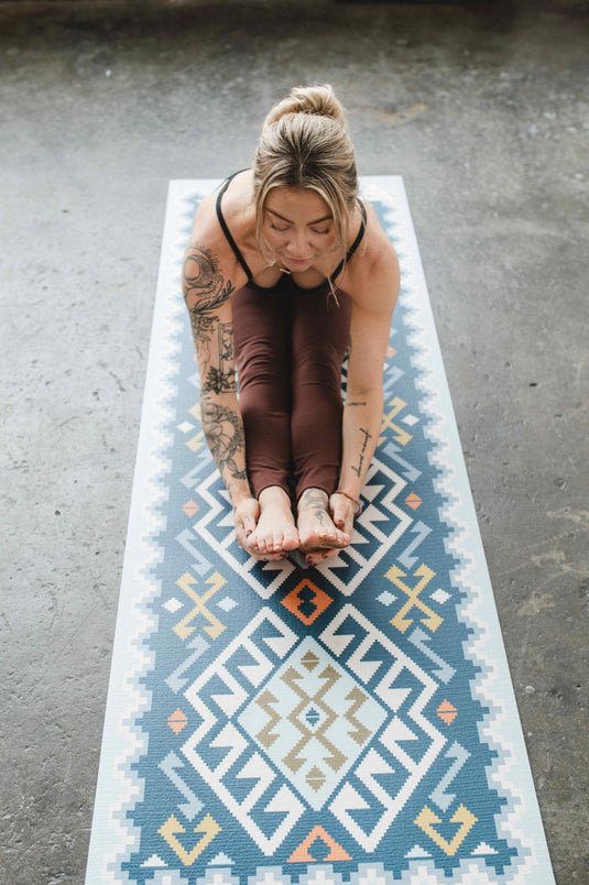 Yune Yoga - Yoga Mat | 6mm Thick | Blue | Non-Slip | Eco Friendly | Yune Yoga | Moab River