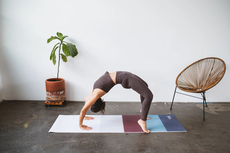 Load image into Gallery viewer, Yune Yoga - Yoga Mat | 6mm Thick | Multi Color Striped | Non-Slip | Eco Friendly | Yune Yoga | Tofino
