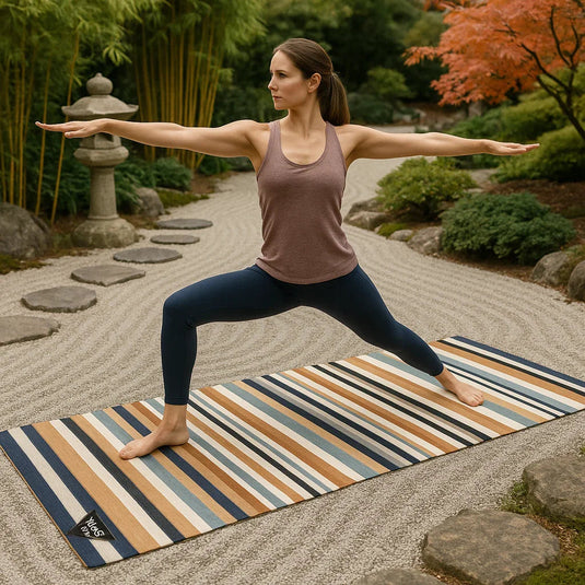 Yune Yoga - Yoga Mat | 6mm Thick | Multi Color Striped | Non-Slip | Eco Friendly | Yune Yoga | Eagles Rest