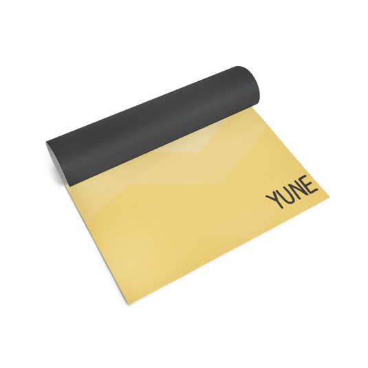 Yune Yoga - Yoga Mat | 6mm Thick | Yellow | Non-Slip | Eco Friendly | Yune Yoga | Pumice