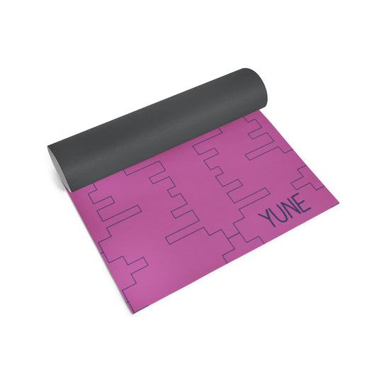 Yune Yoga - Yoga Mat | 6mm Thick | Pink | Non-Slip | Eco Friendly | Yune Yoga | TE52