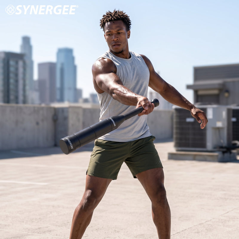 Load image into Gallery viewer, Synergee - Adjustable Indian Club &amp; Mace Bell
