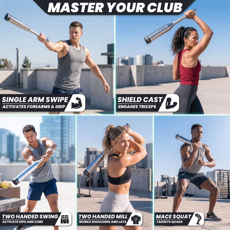 Load image into Gallery viewer, Synergee - Adjustable Indian Club &amp; Mace Bell - Indian Club
