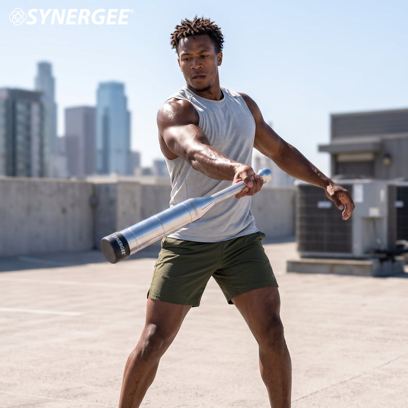 Load image into Gallery viewer, Synergee - Adjustable Indian Club &amp; Mace Bell
