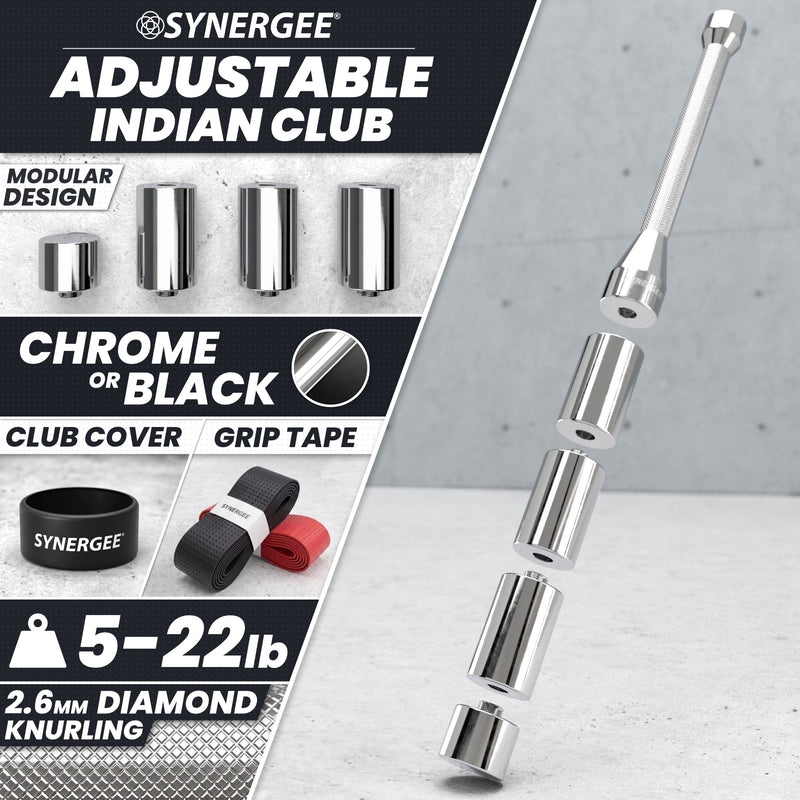 Load image into Gallery viewer, Synergee - Adjustable Indian Club &amp; Mace Bell - Indian Club
