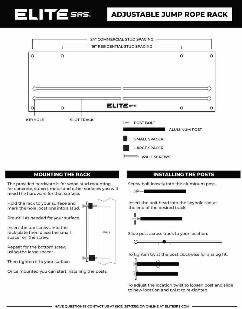Load image into Gallery viewer, Elite Jumps - Adjustable Jump Rope Rack

